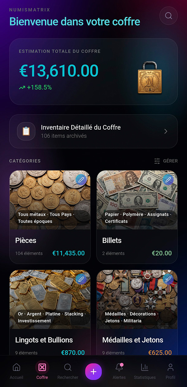 Mode Cristal — le coffre